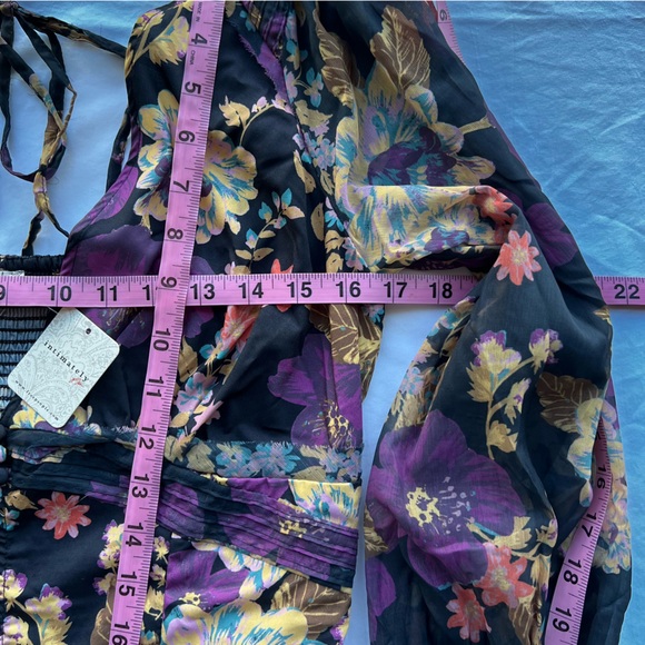 NEW NWT Free People Intimacy Wanderlust Floral Bodysuit Sheer Corset Size Small - Picture 15 of 16